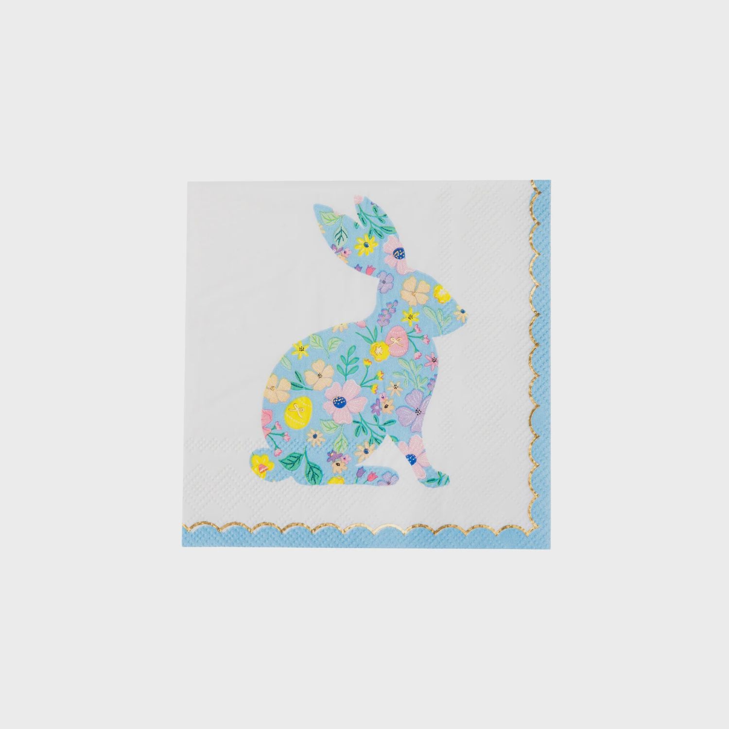 EASTER BUNNY PASTEL FLORAL SMALL NAPKINS