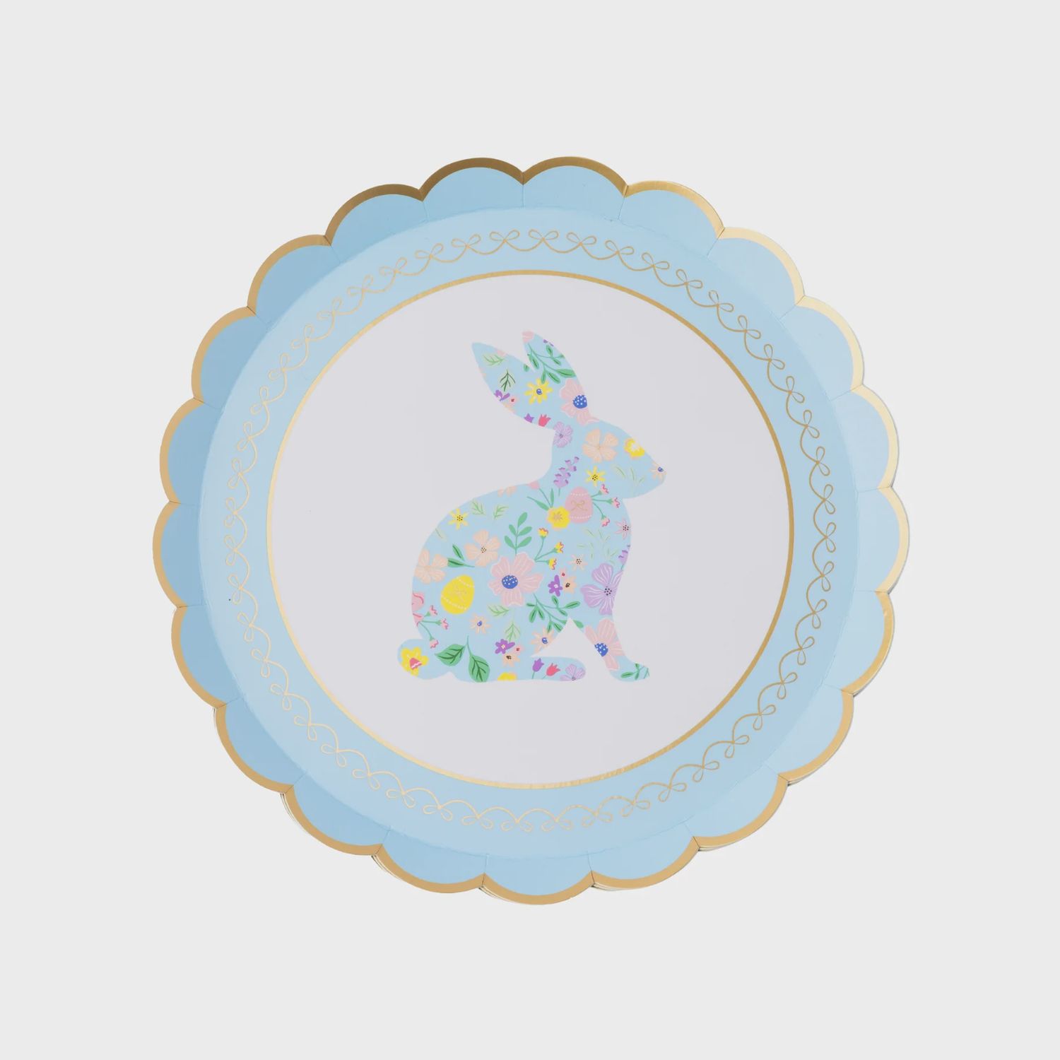 EASTER BUNNY PASTEL FLORAL SMALL PLATES