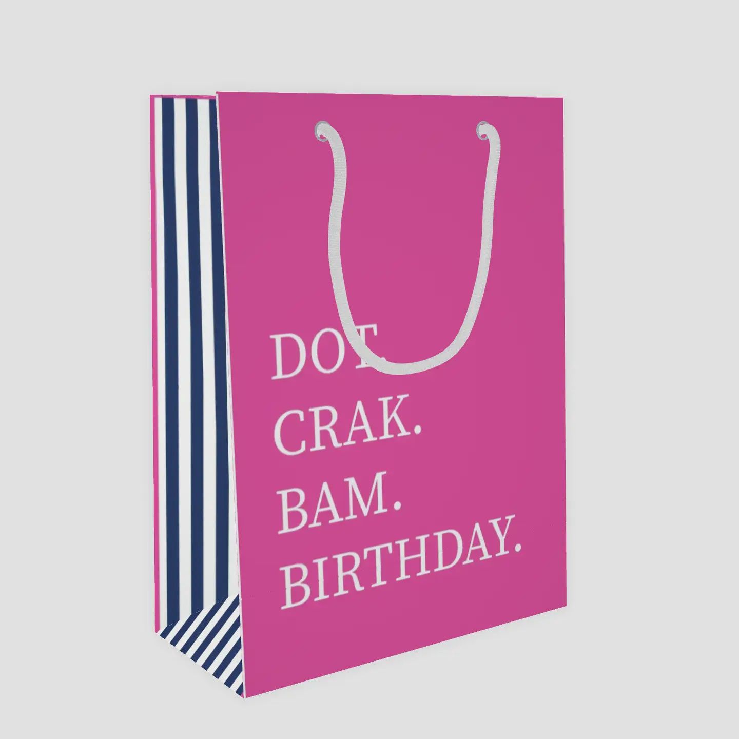 Mahjong Birthday Dot Crak Bam Pink Gift Bag