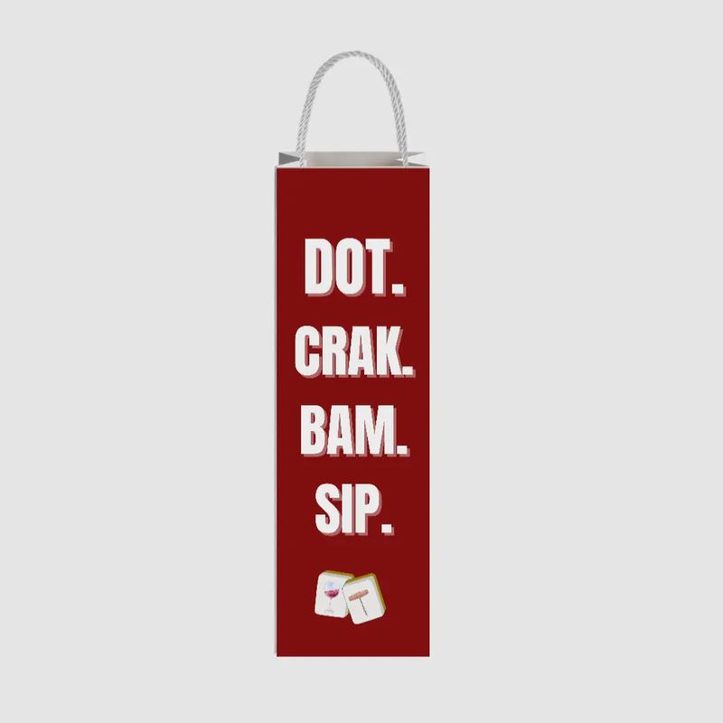 Mahjong Dot. Crak. Bam. Sip. Spirit Wine Bag