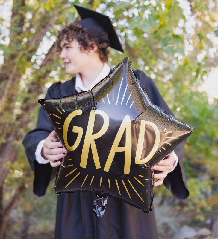 Grad Star Mylar Balloon
