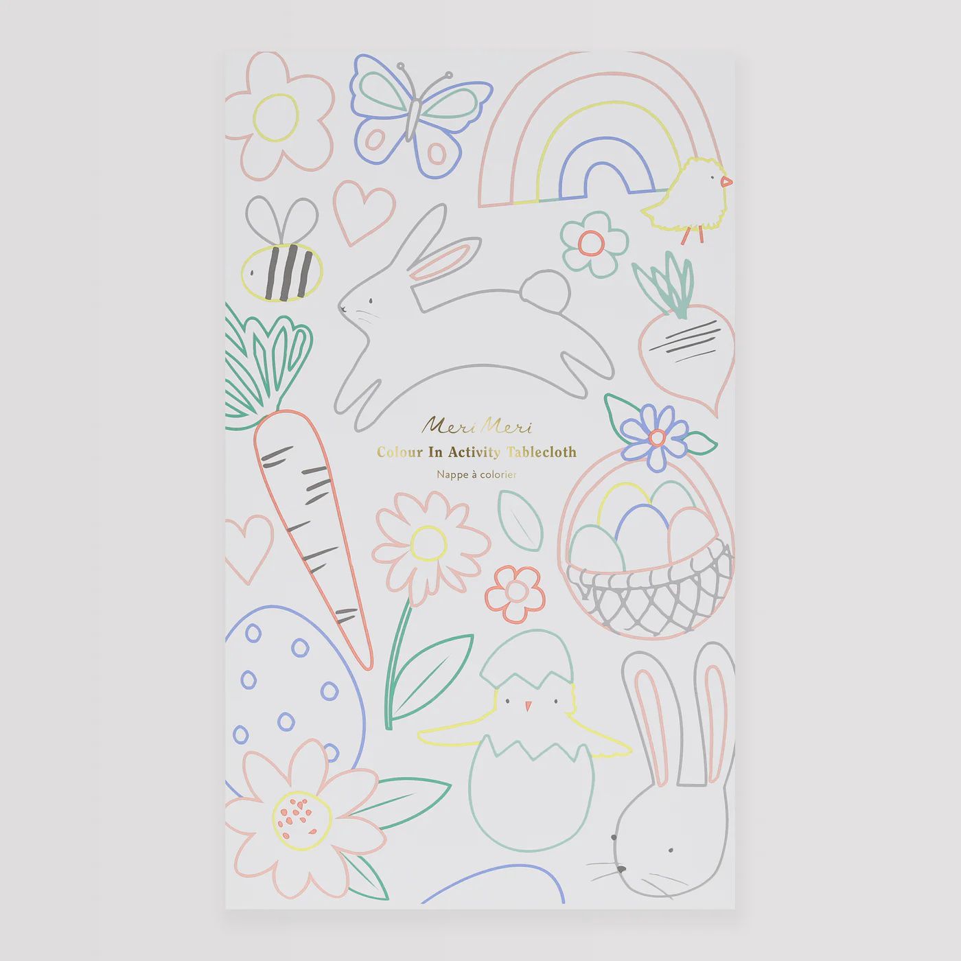 Easter Colour In Activity Tablecloth