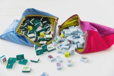 East Meets West Velvet Tile Bag