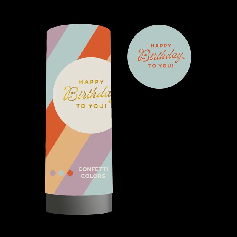 Happy Birthday Confetti Popper