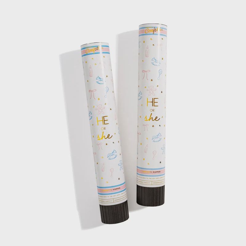 XL Gender Reveal Confetti Poppers