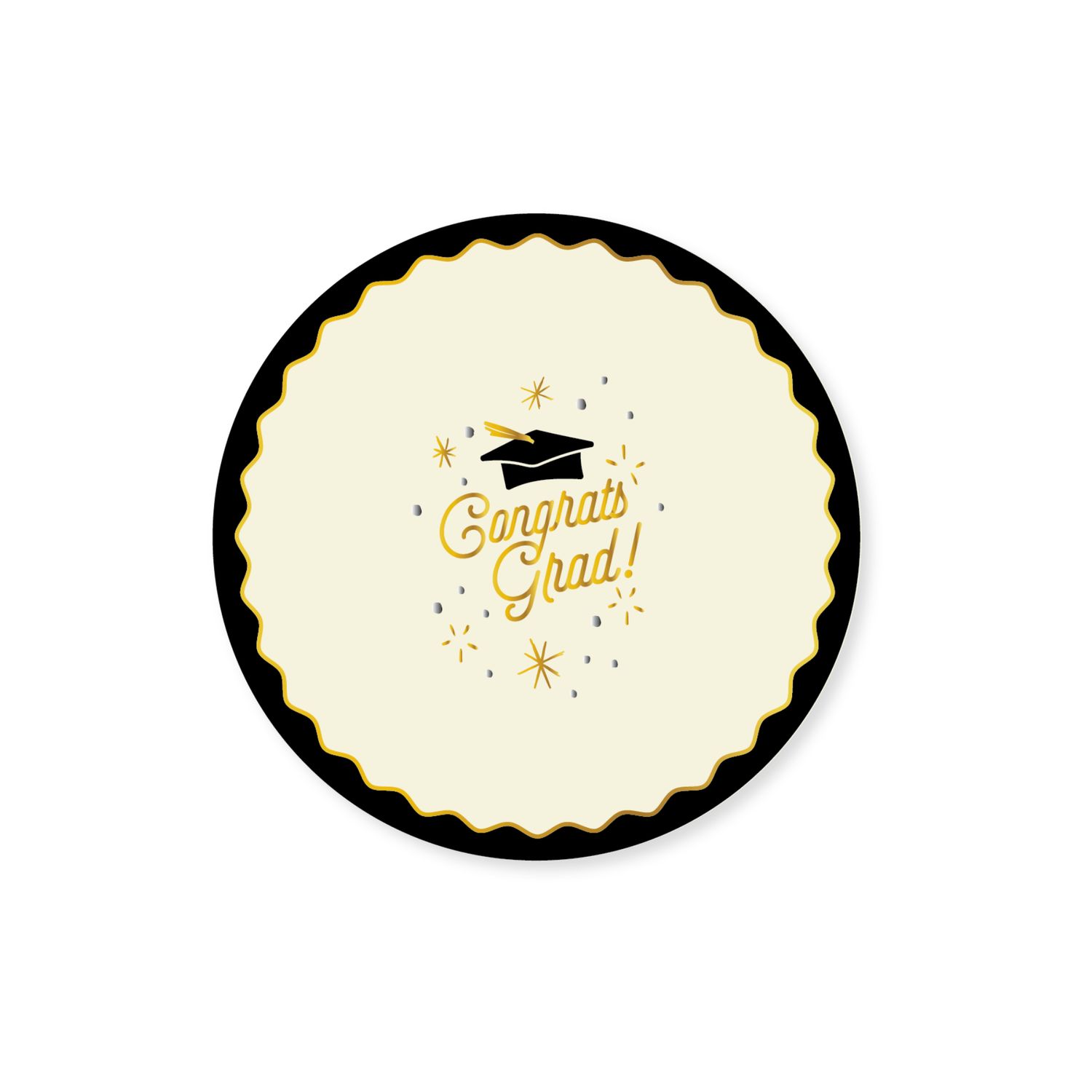 Congrats Grad Cake Plates