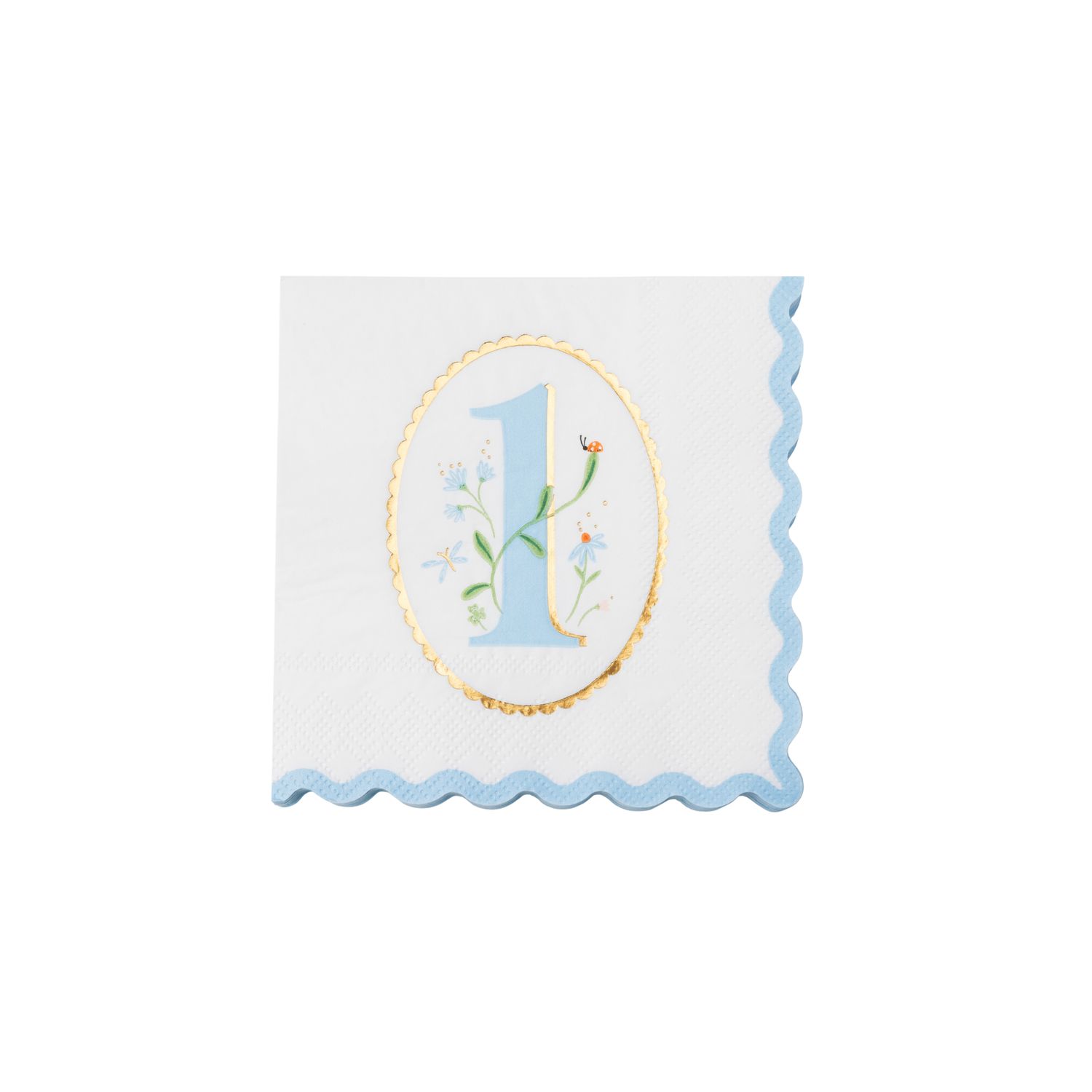1ST BIRTHDAY SKY BLUE SMALL NAPKINS