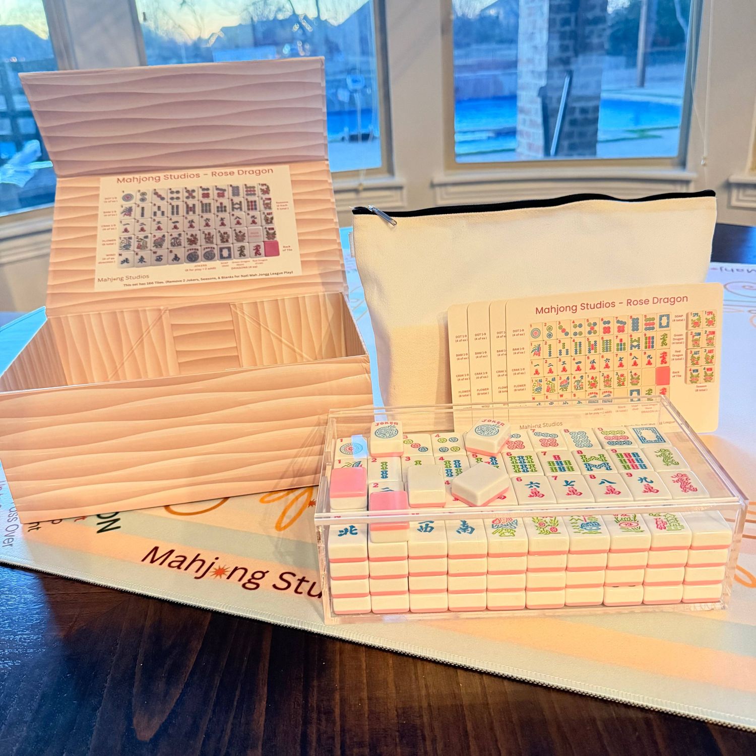 American Mahjong Tile Set - Rose, Options: Rose