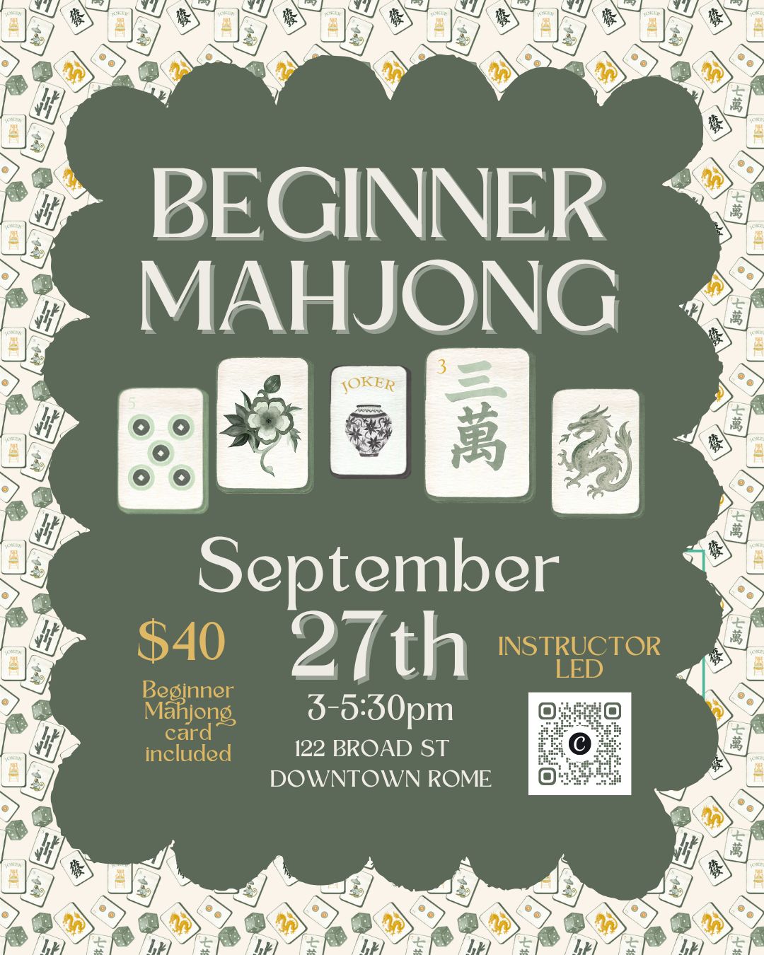 September Beginner Mahjong Class