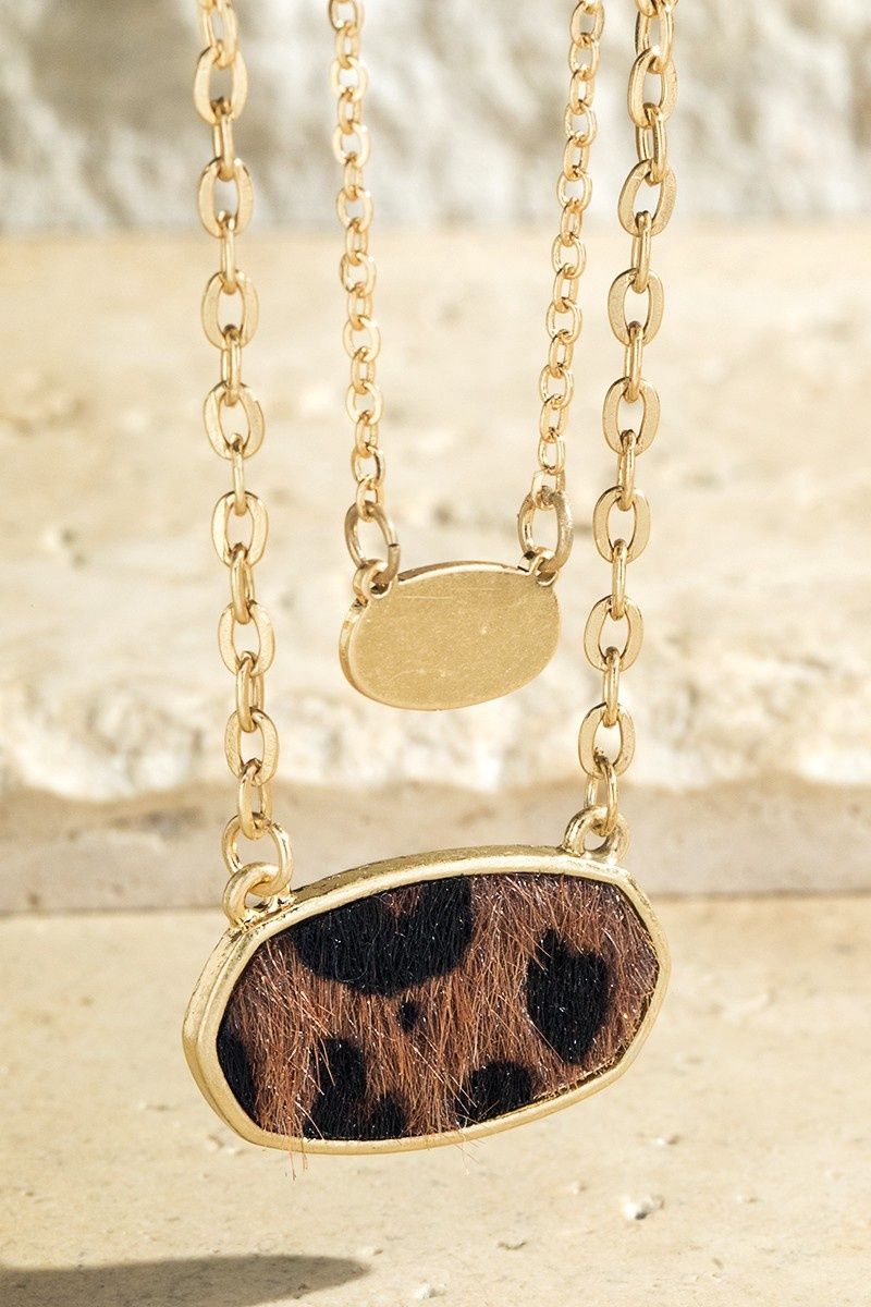 ANIMIAL PRINT NECKLACE