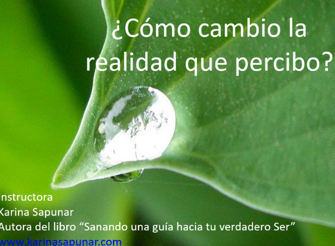 Curso Online: ¿Cómo cambio la realidad que percibo?