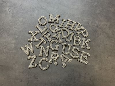 Pearl Letter - Black