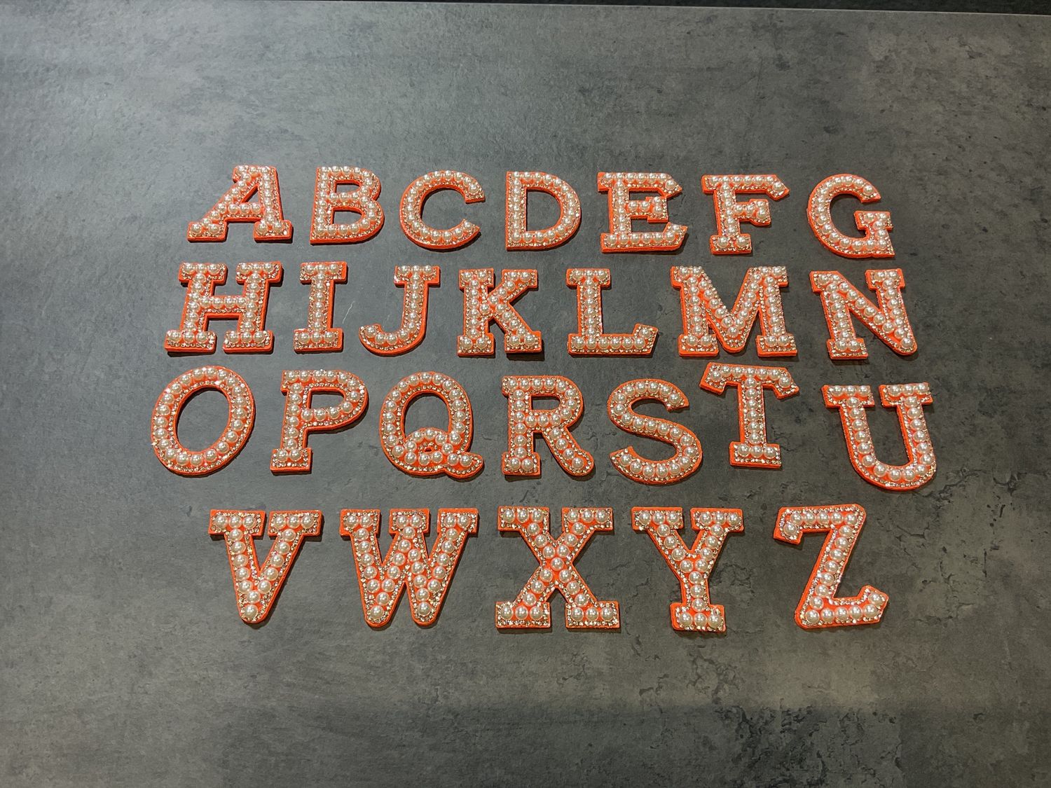 Pearl Letter - Orange