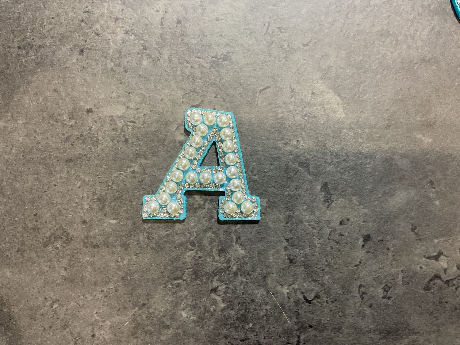 Pearl Letters - Sky Blue, Letter: a