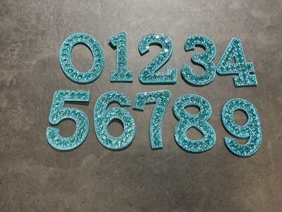 Bling Number - Sky Blue