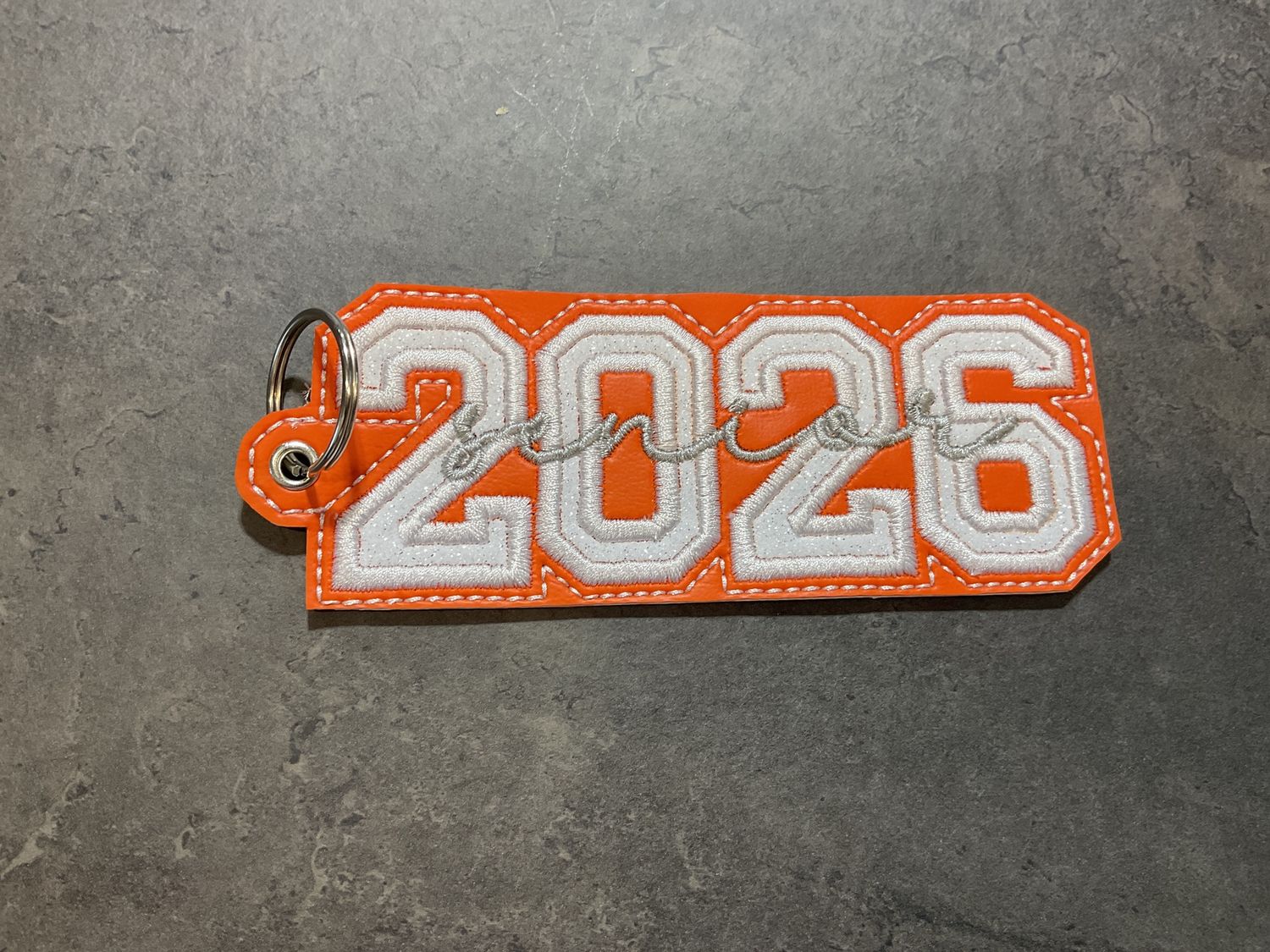 Senior 2026 Key Chain, Colour: Orange