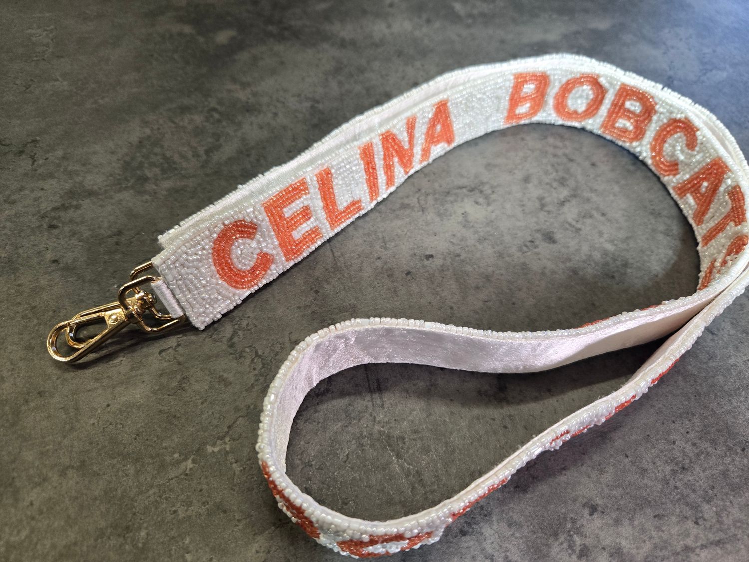 Beaded Bag Strap, School: Celina