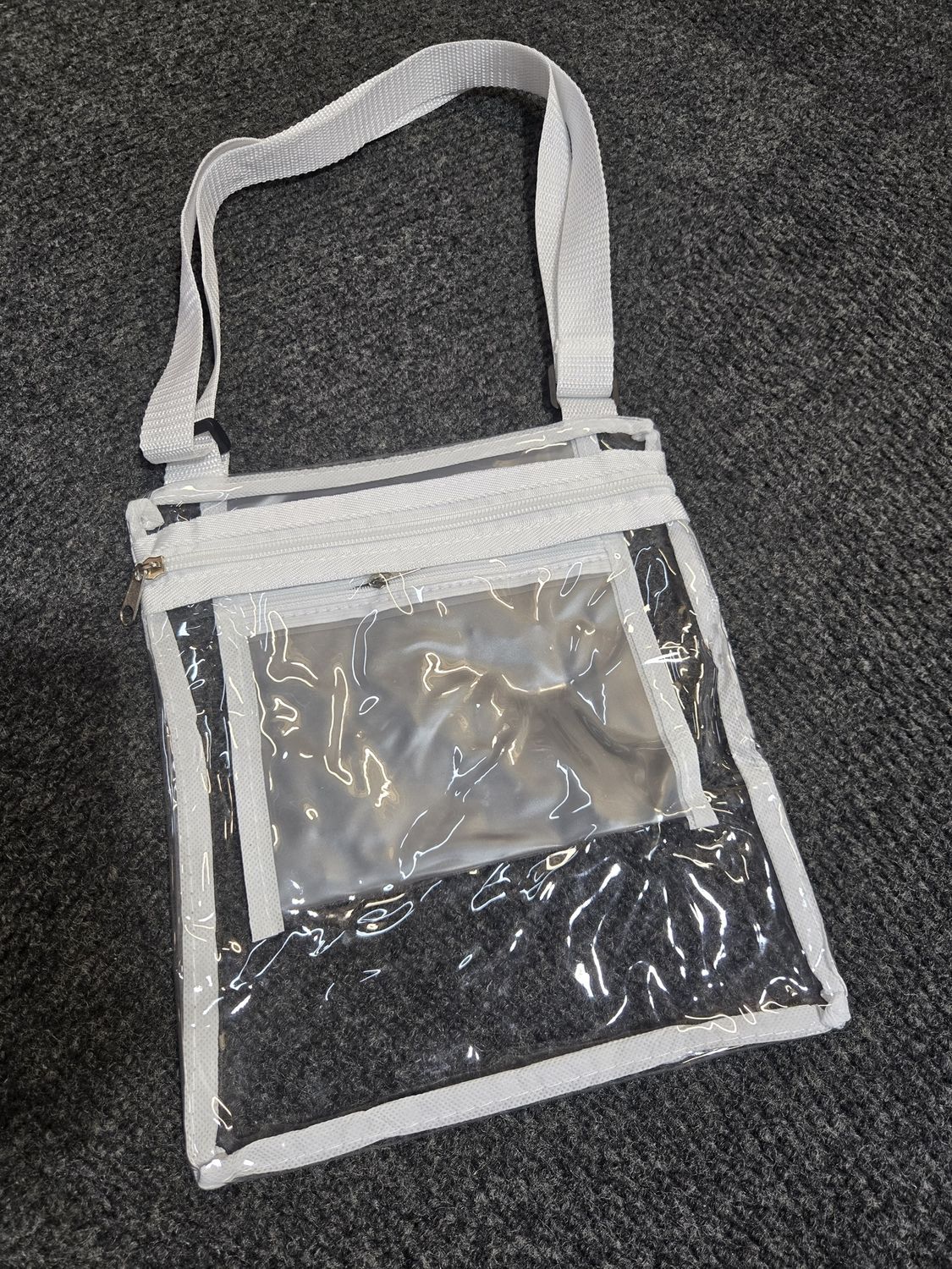 Clear Shoulder Bag, Colour: White