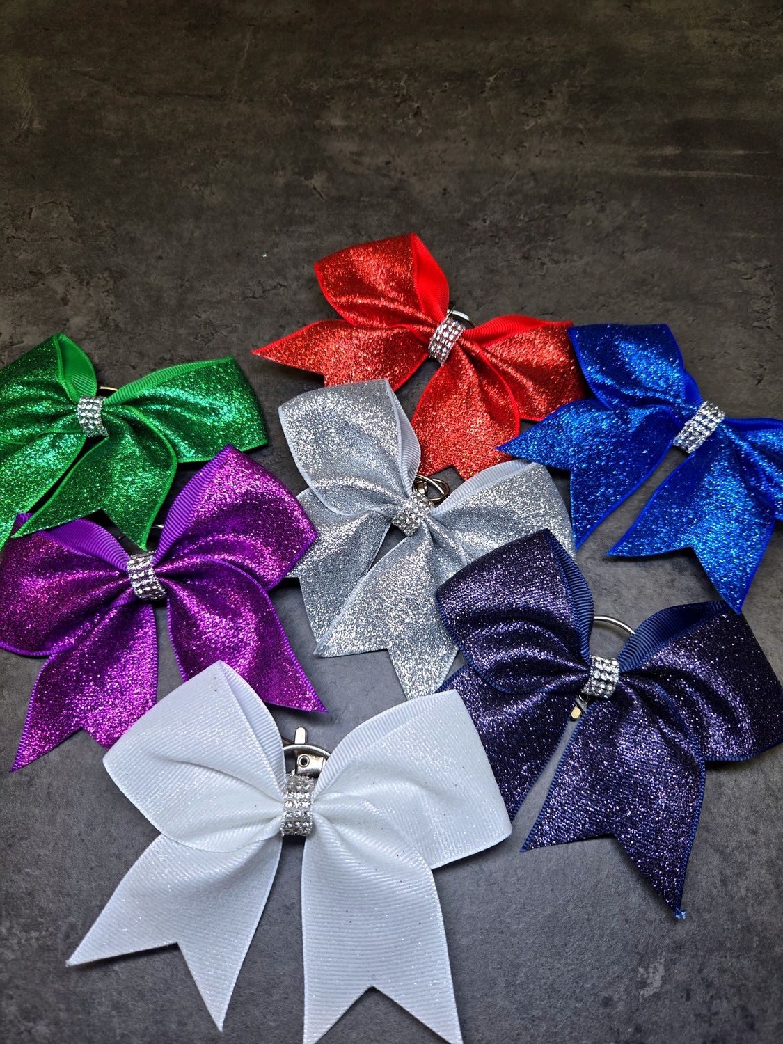 Glitter Key Chain Bows