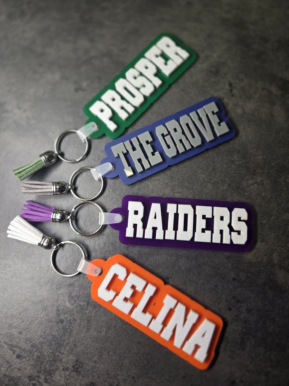 3D Spirit Key Chains / Bag Tags