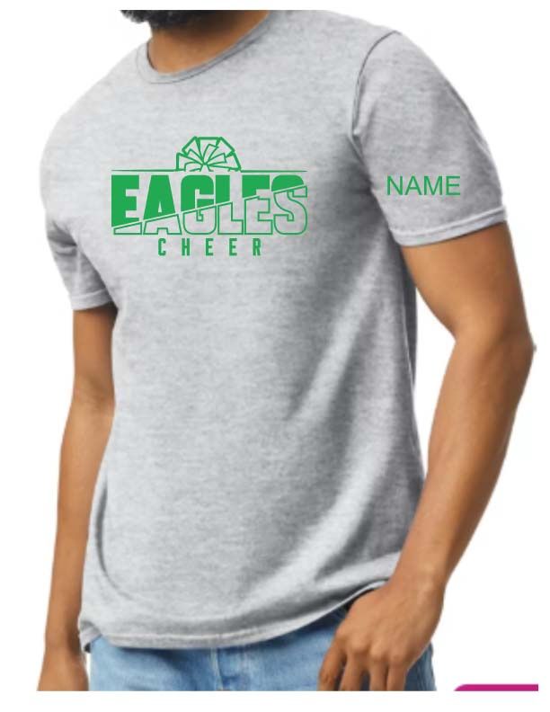 Eagles Cheer Gray Tshirt