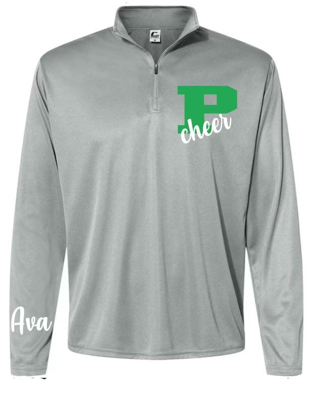 Prosper Cheer Quarter Zip Gray