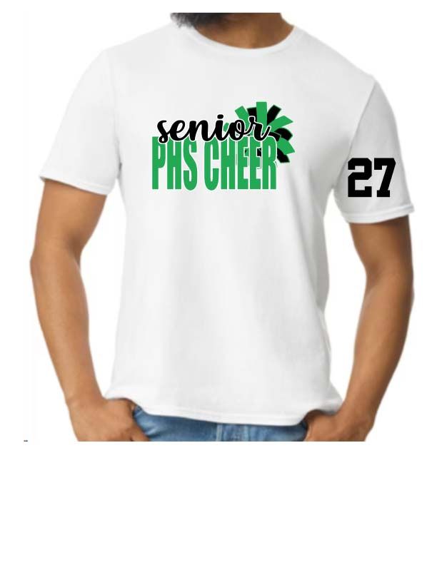 White Senior Tshirt - Gildan