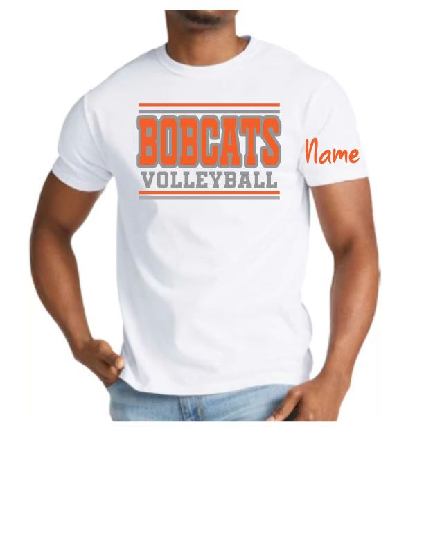 Celina Volleyball White Tshirt, Size: Small
