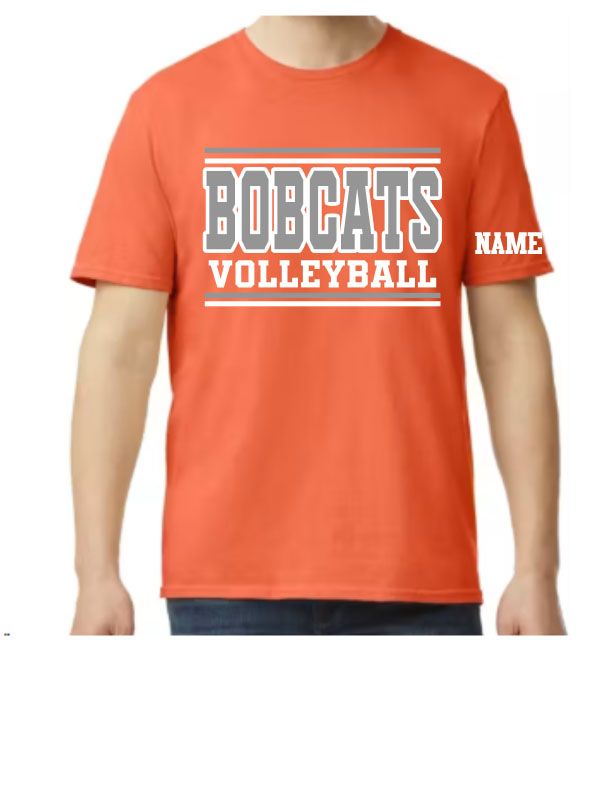 Celina Volleyball Orange Youth Tshirt