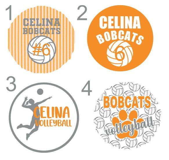Celina Volleyball - 3inch, Design: 1