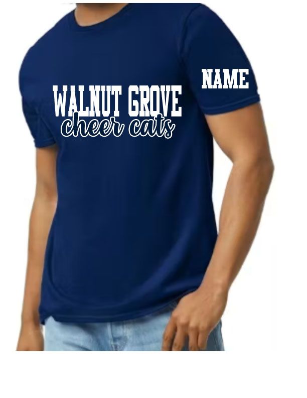 WGHS Cheer Cats Navy Tshirt, Size: small