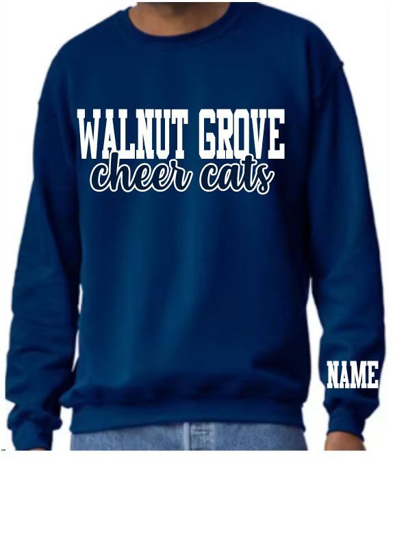 WGHS Cheer Cats Navy Sweatshirt