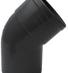 PVC ELLEBOOG DOGRIJS RWA ROND 45 100MM