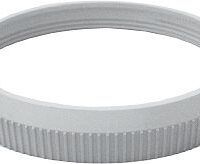 PVC SCHARNIERBEUGEL WIT ROND 80MM CORGBB