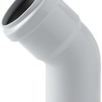 PVC ELLEBGRIJS RWA VIERK45GR 80 80MM