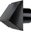 MUURDOORVOER VENTILATIE 200MM ZWART