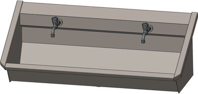 MUURWASGSANILAV 240CM RVS 4 2GRPMNGKR
