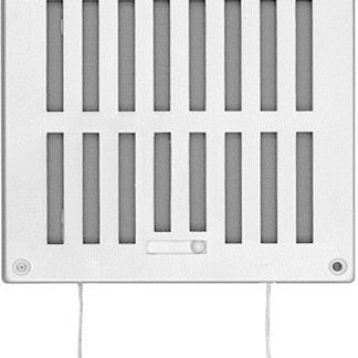 LUCHTROOSTER PVC WIT B16H16CM