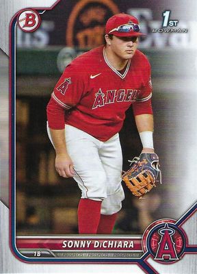 2022 Bowman Draft #BD-16 - Sonny DiChiara FBC - Los Angeles Angels