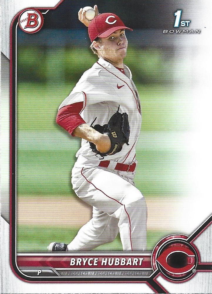 2022 Bowman Draft #BD-17 - Bryce Hubbart FBC - Cincinnati Reds