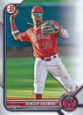 2022 Bowman Draft #BD-20 - Denzer Guzman - Los Angeles Angels