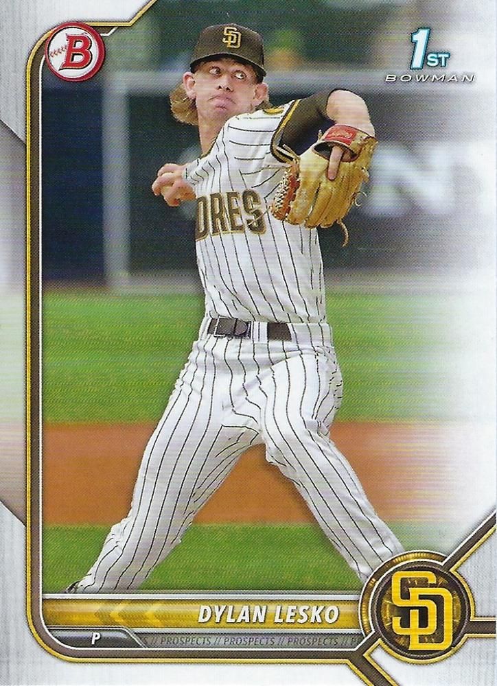 2022 Bowman Draft #BD-27 - Dylan Lesko FBC - San Diego Padres
