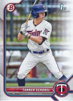 2022 Bowman Draft #BD-28 - Tanner Schobel FBC - Minnesota Twins