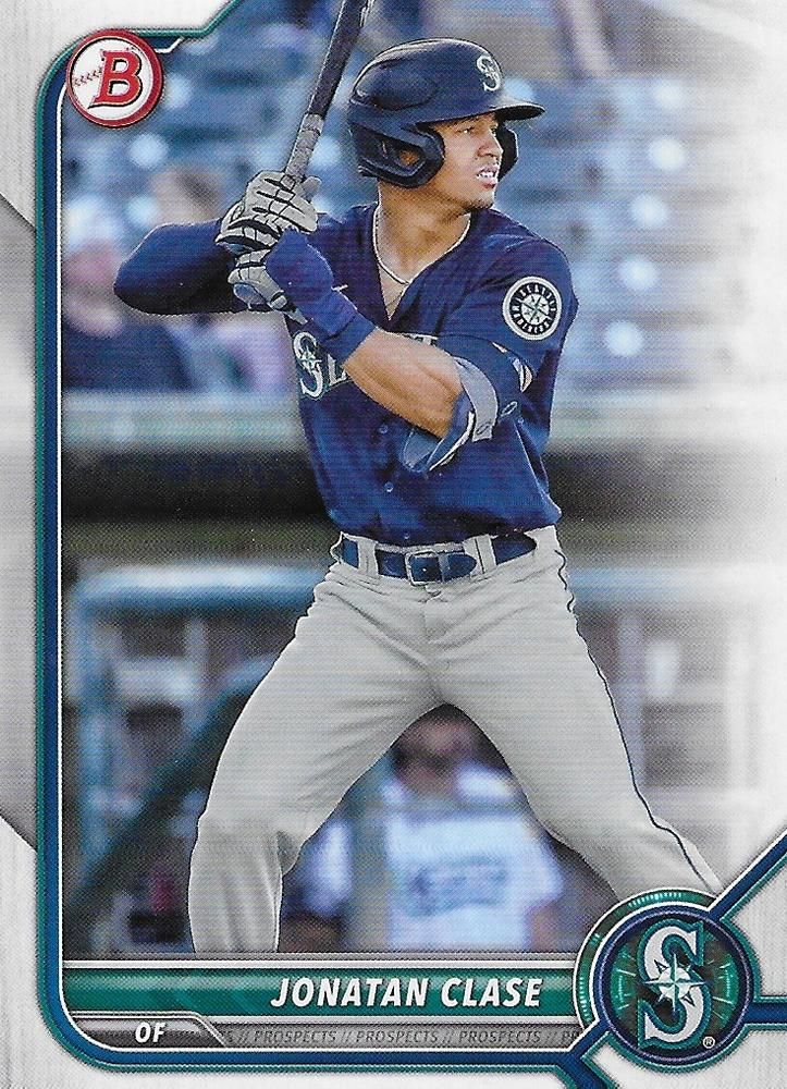 2022 Bowman Draft #BD-30 - Jonatan Clase - Seattle Mariners