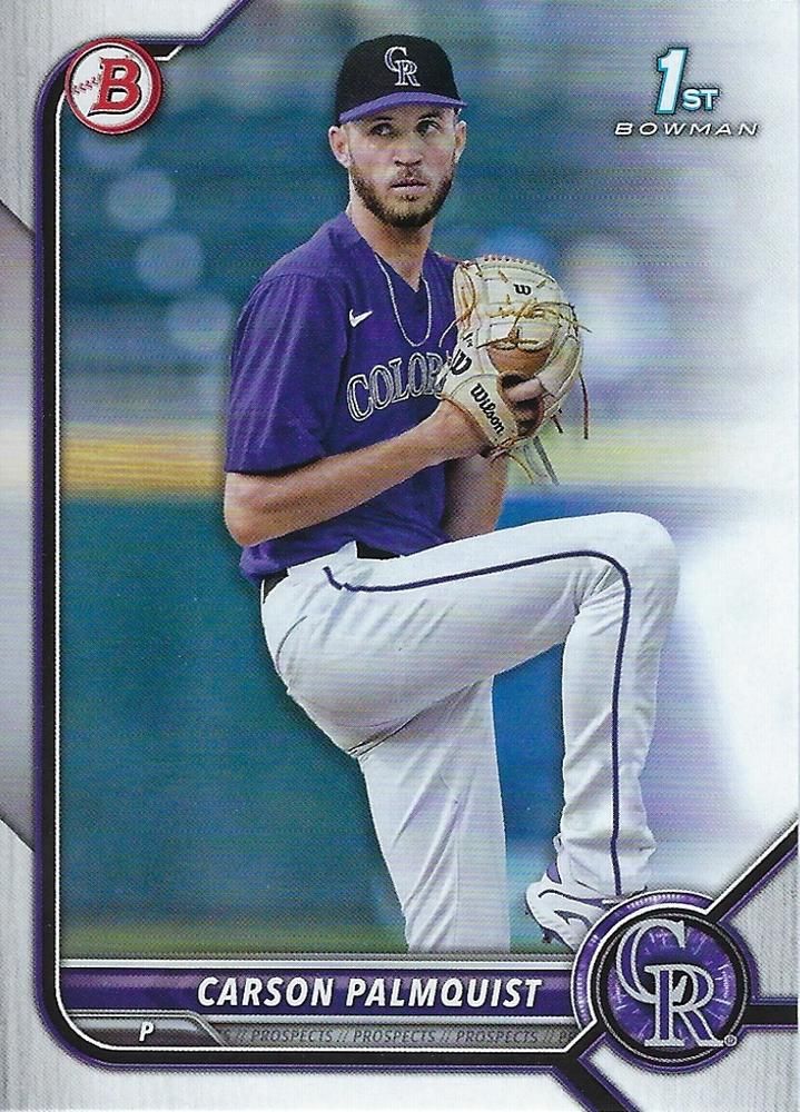 2022 Bowman Draft #BD-31 - Carson Palmquist FBC - Colorado Rockies