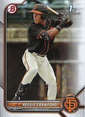 2022 Bowman Draft #BD-33 - Reggie Crawford FBC - San Francisco Giants