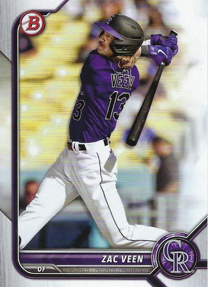 2022 Bowman Draft #BD-32 - Zac Veen - Colorado Rockies