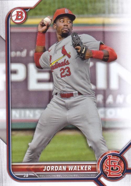 2022 Bowman Draft #BD-36 - Jordan Walker - St. Louis Cardinals