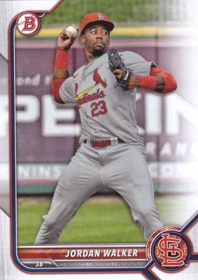 2022 Bowman Draft #BD-36 - Jordan Walker - St. Louis Cardinals