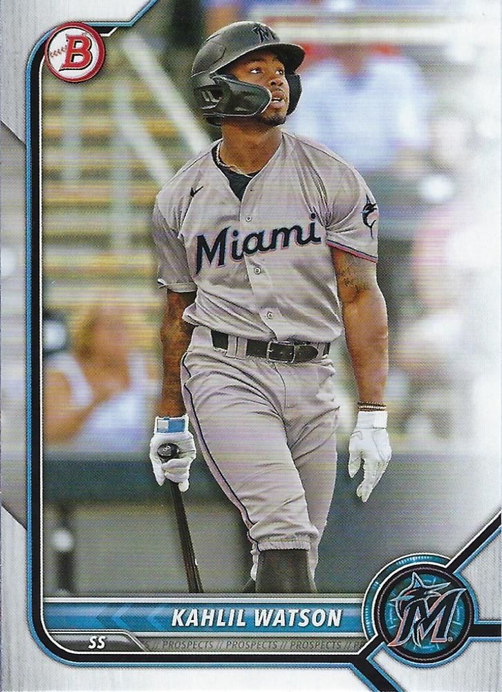 2022 Bowman Draft #BD-35 - Kahlil Watson - Miami Marlins